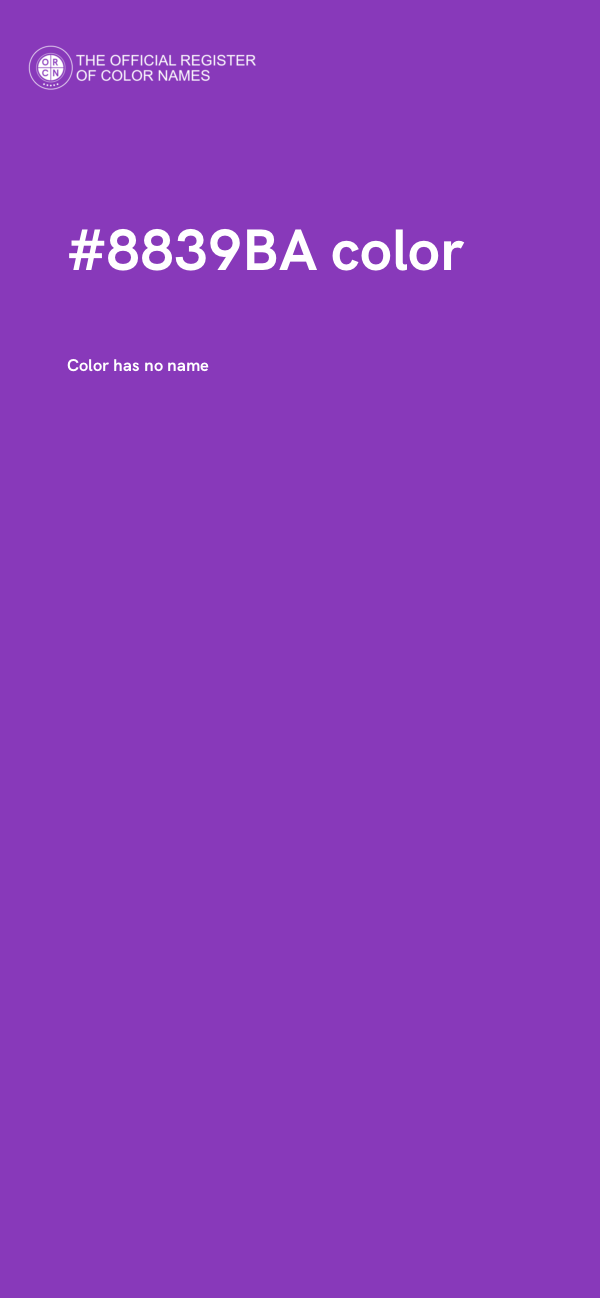 #8839BA color image
