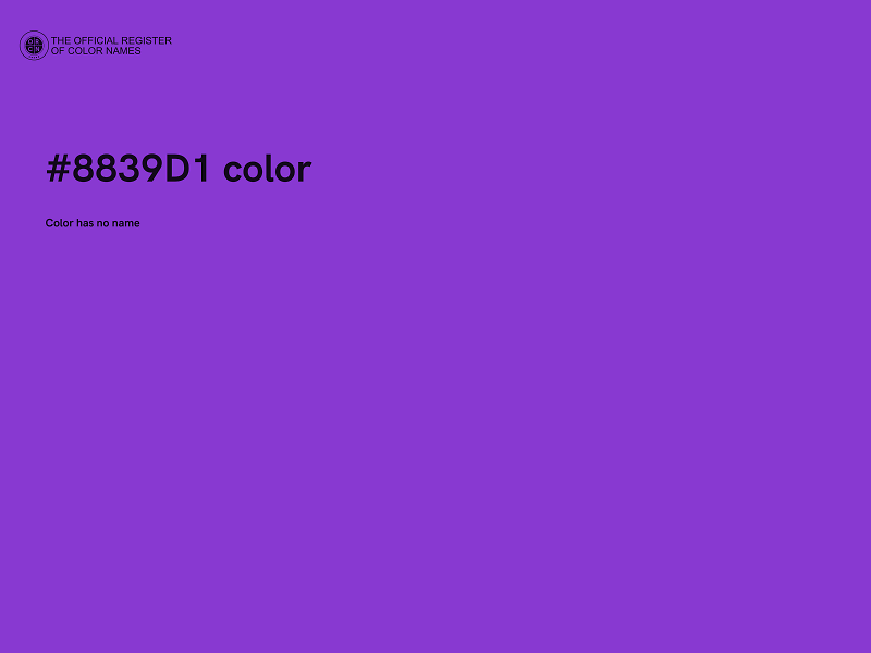#8839D1 color image