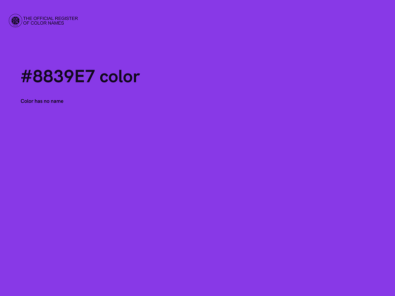 #8839E7 color image