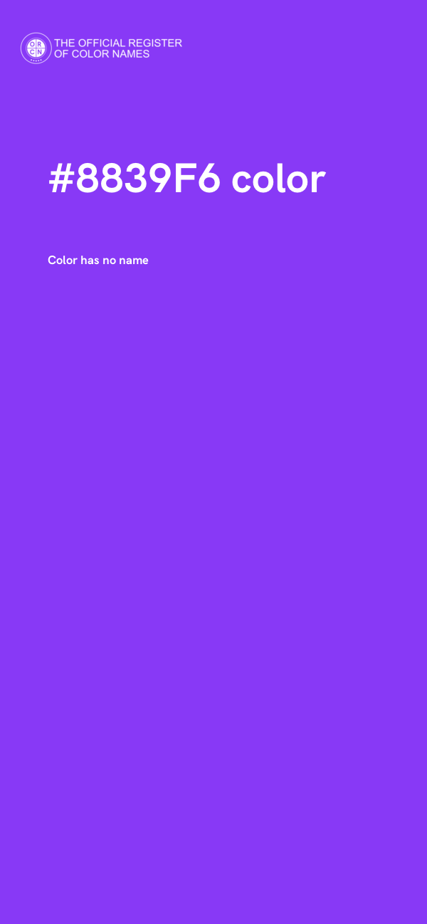 #8839F6 color image