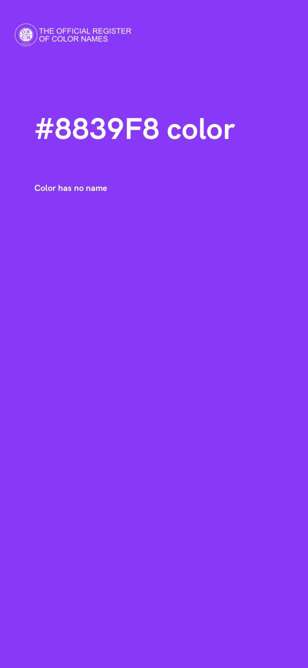 #8839F8 color image