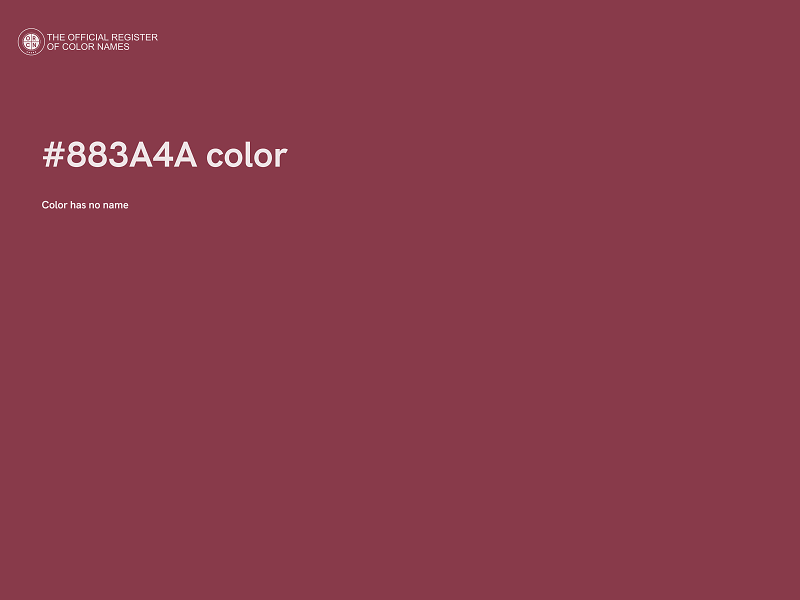 #883A4A color image