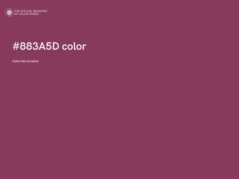 #883A5D color image