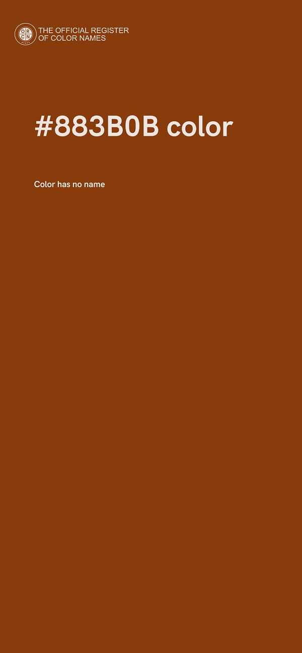 #883B0B color image