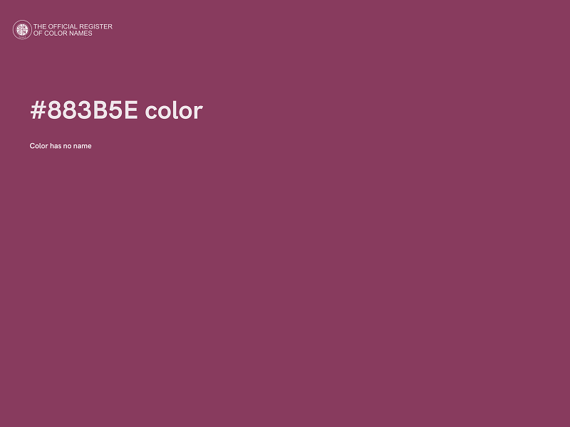 #883B5E color image