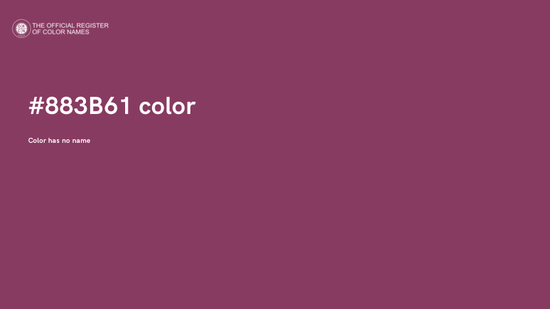 #883B61 color image