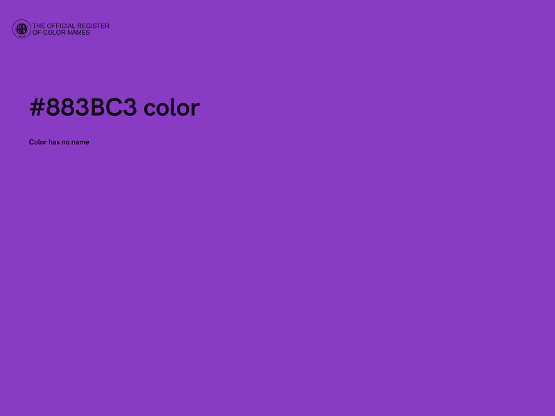 #883BC3 color image