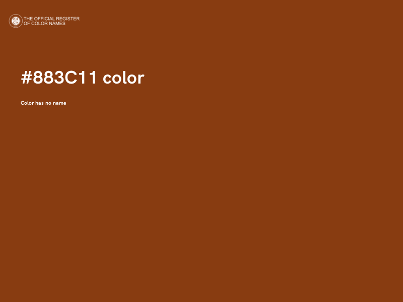 #883C11 color image