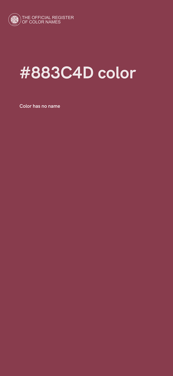 #883C4D color image