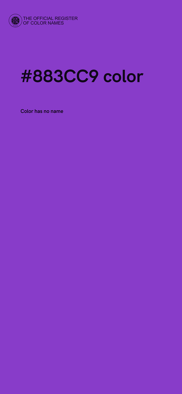 #883CC9 color image