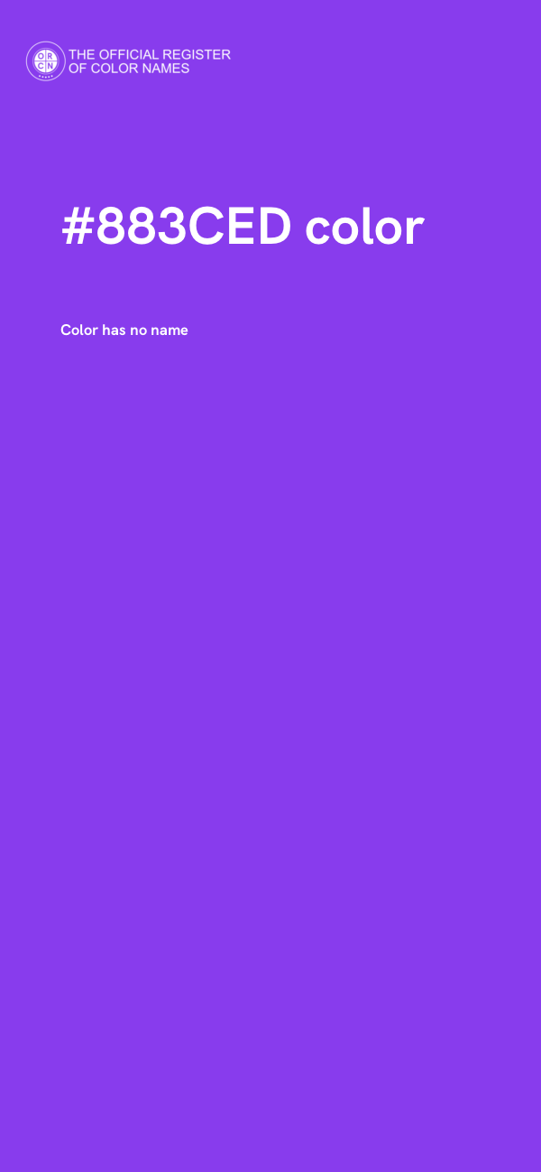 #883CED color image