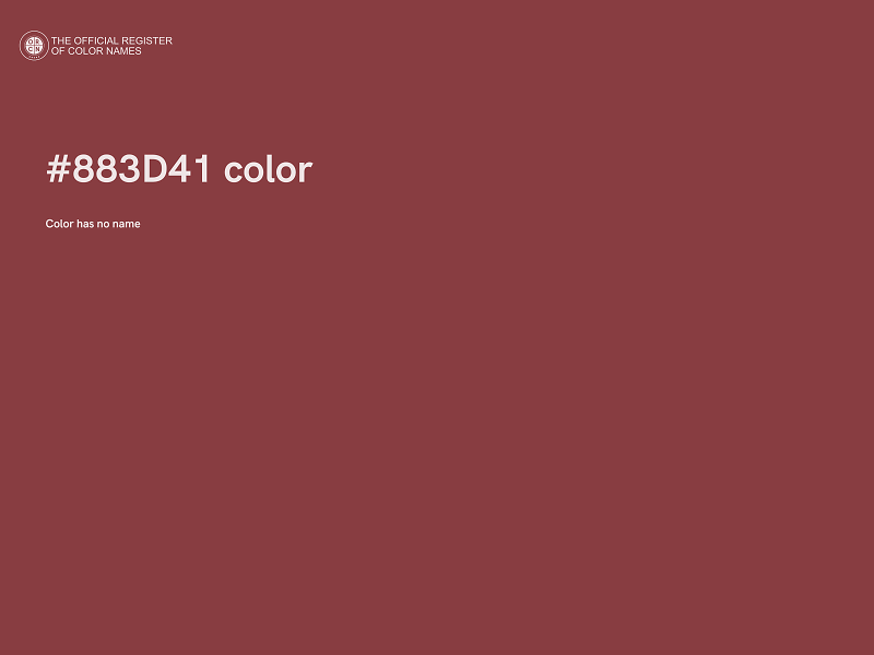 #883D41 color image