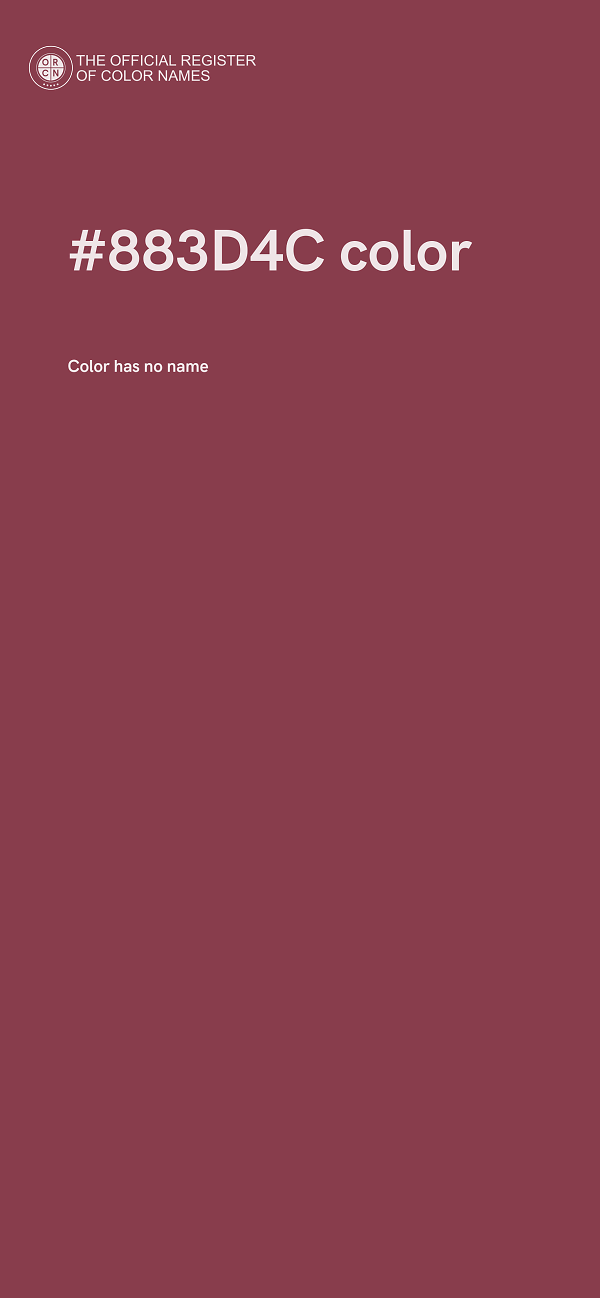#883D4C color image