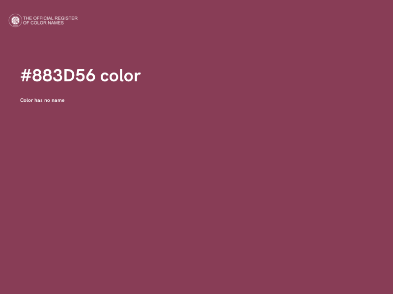#883D56 color image