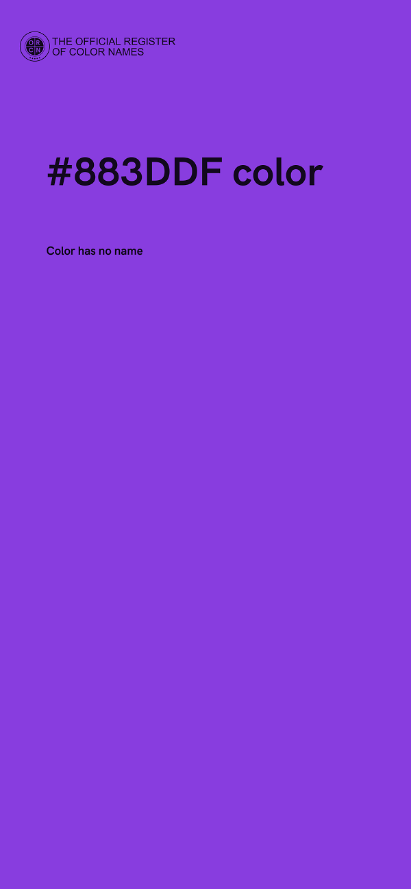 #883DDF color image