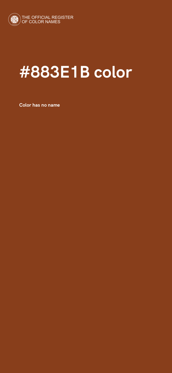 #883E1B color image
