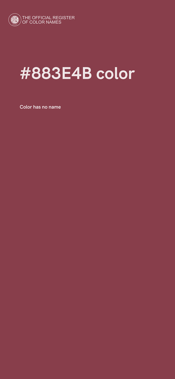 #883E4B color image