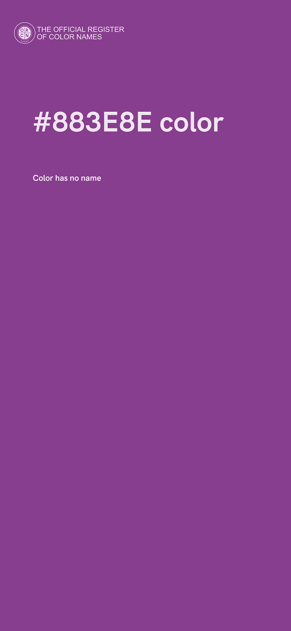 #883E8E color image
