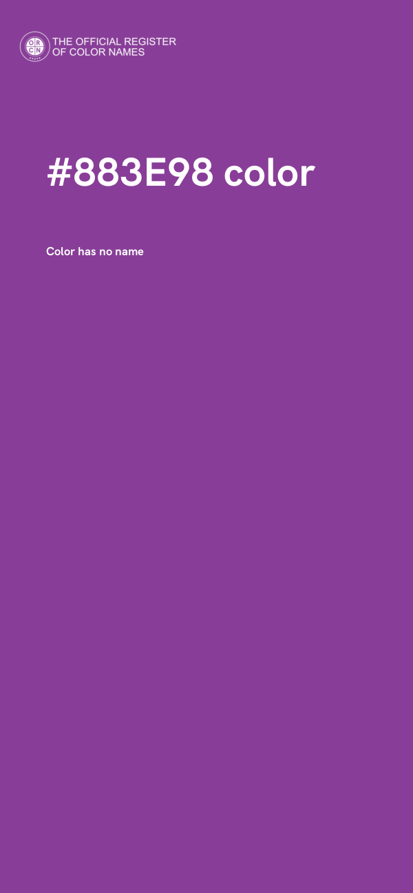 #883E98 color image