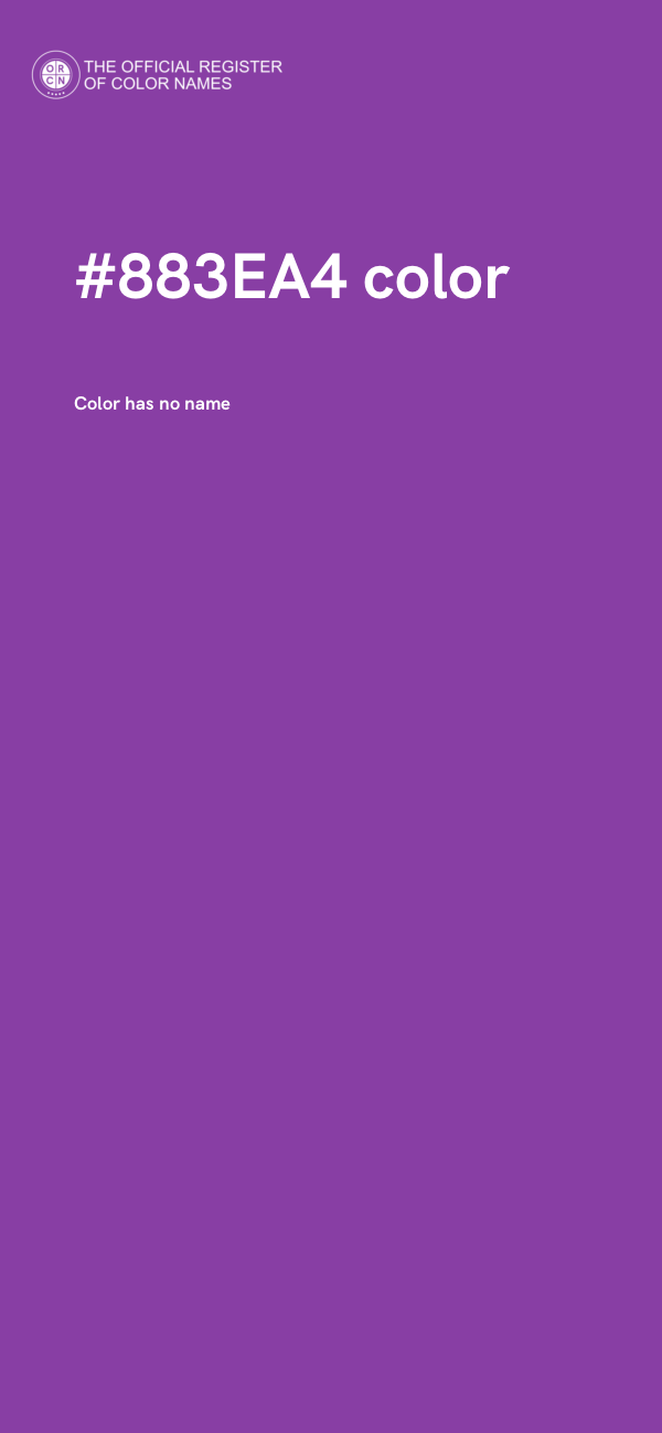 #883EA4 color image