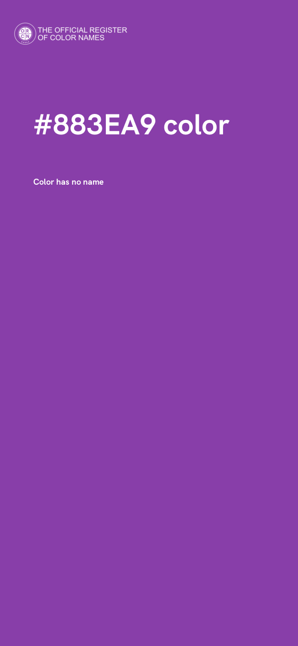 #883EA9 color image