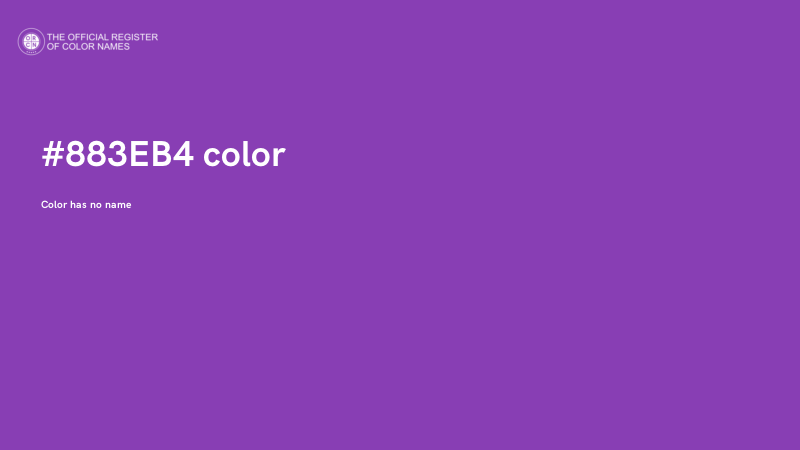 #883EB4 color image