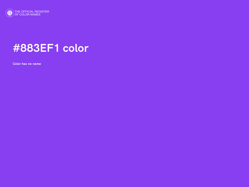 #883EF1 color image