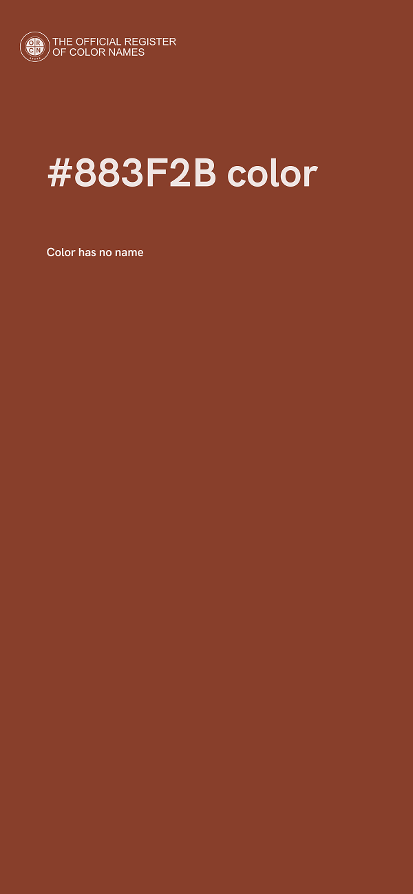 #883F2B color image