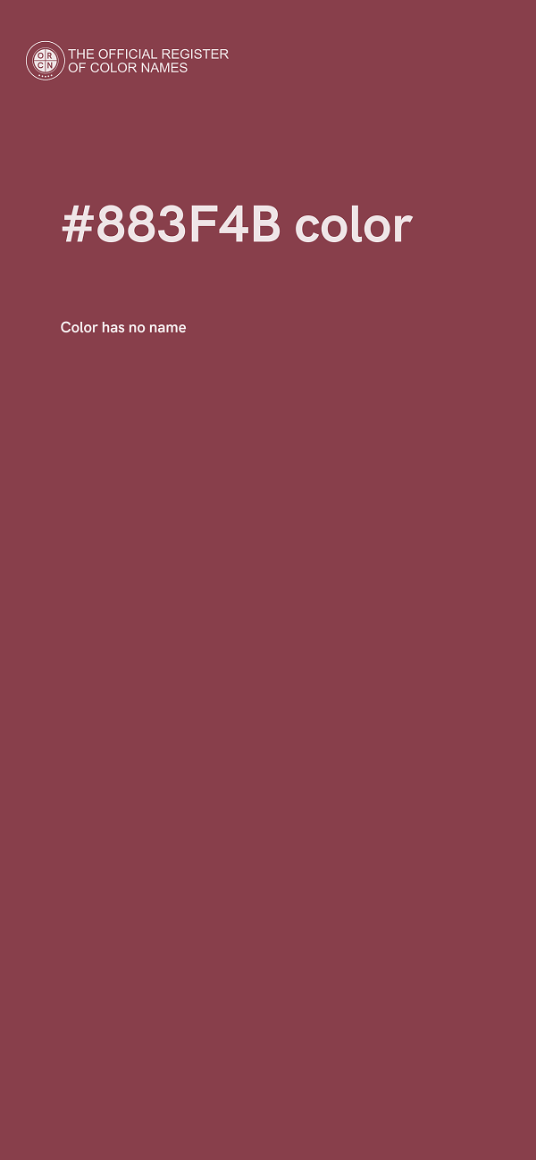 #883F4B color image