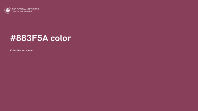 #883F5A color image
