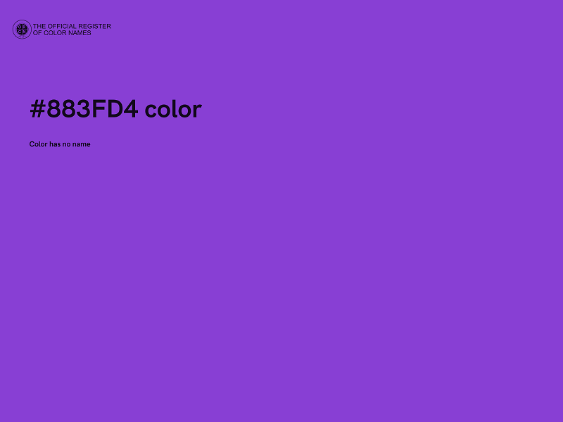 #883FD4 color image