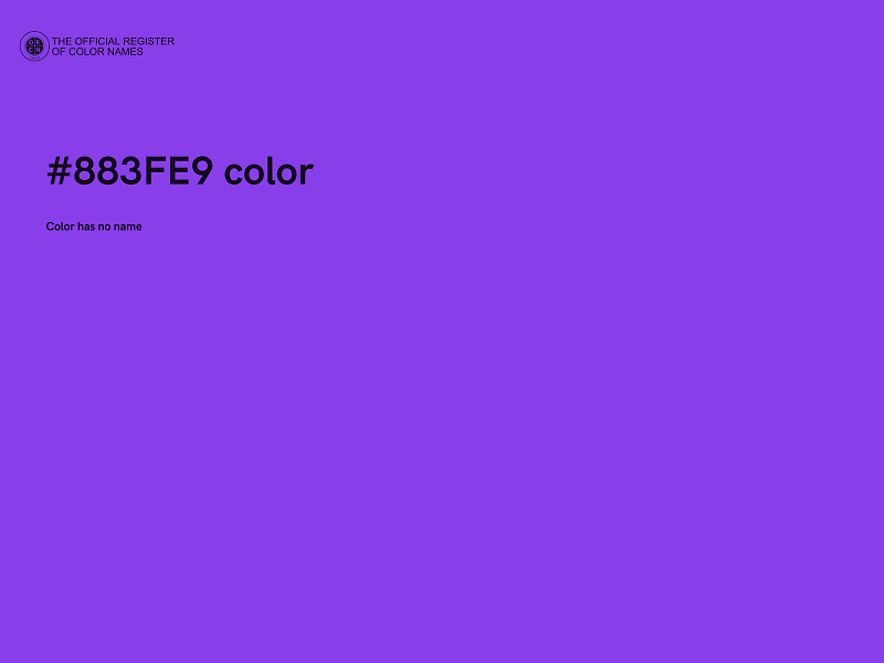 #883FE9 color image