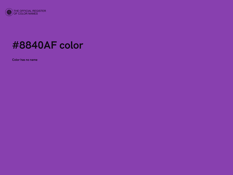 #8840AF color image