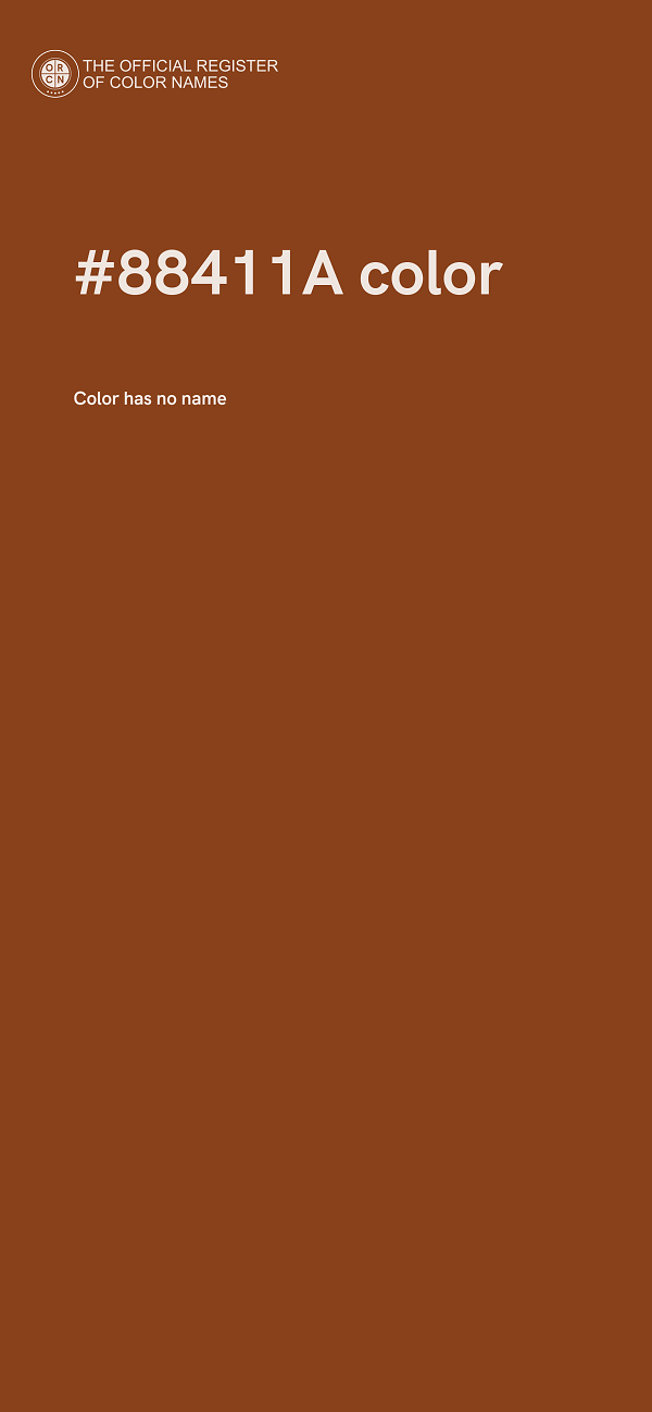 #88411A color image