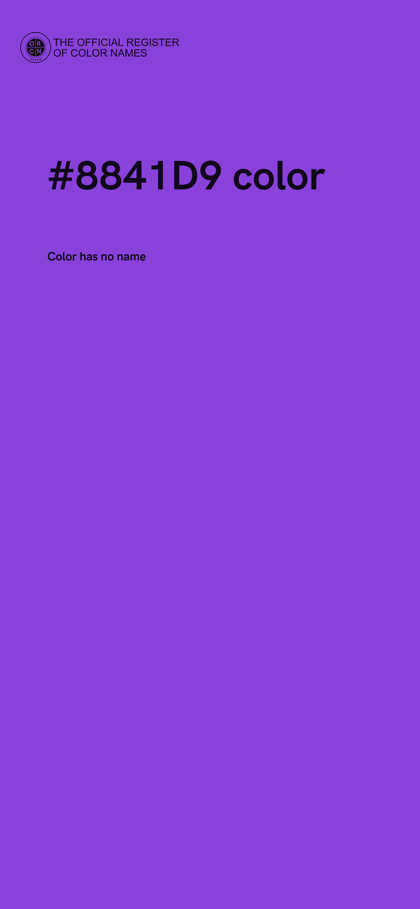 #8841D9 color image
