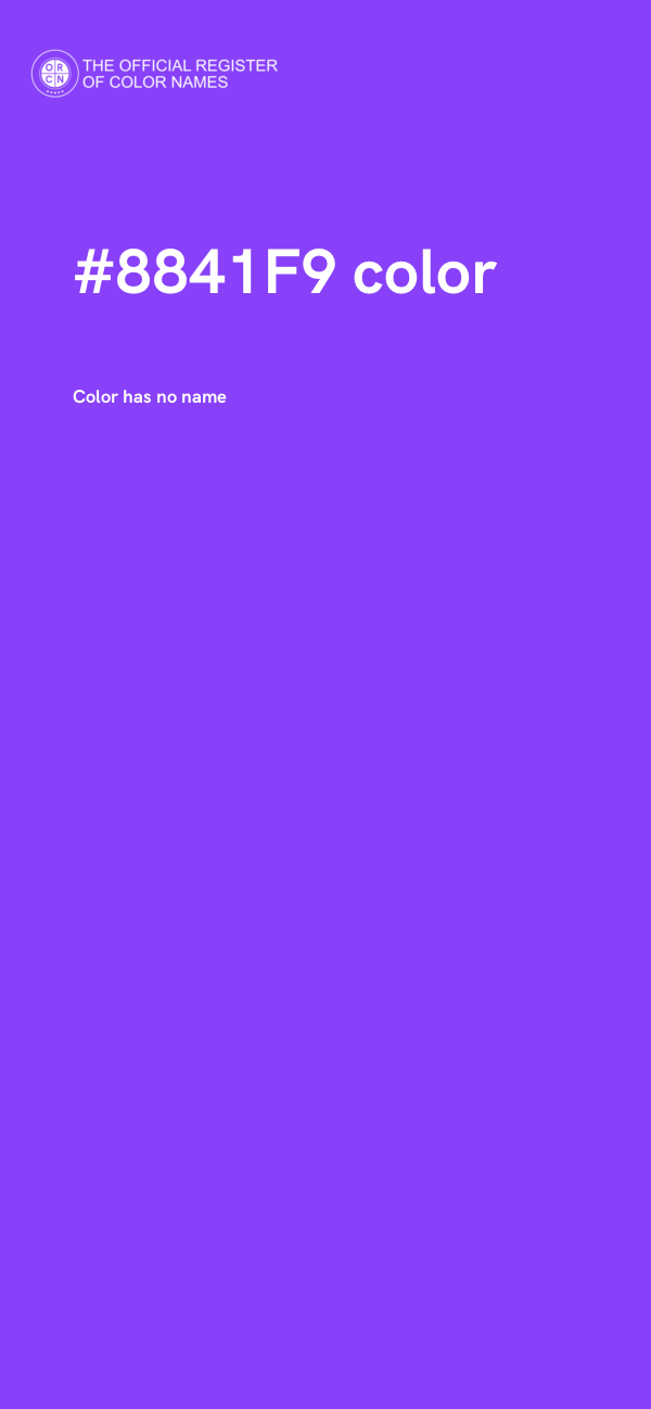 #8841F9 color image