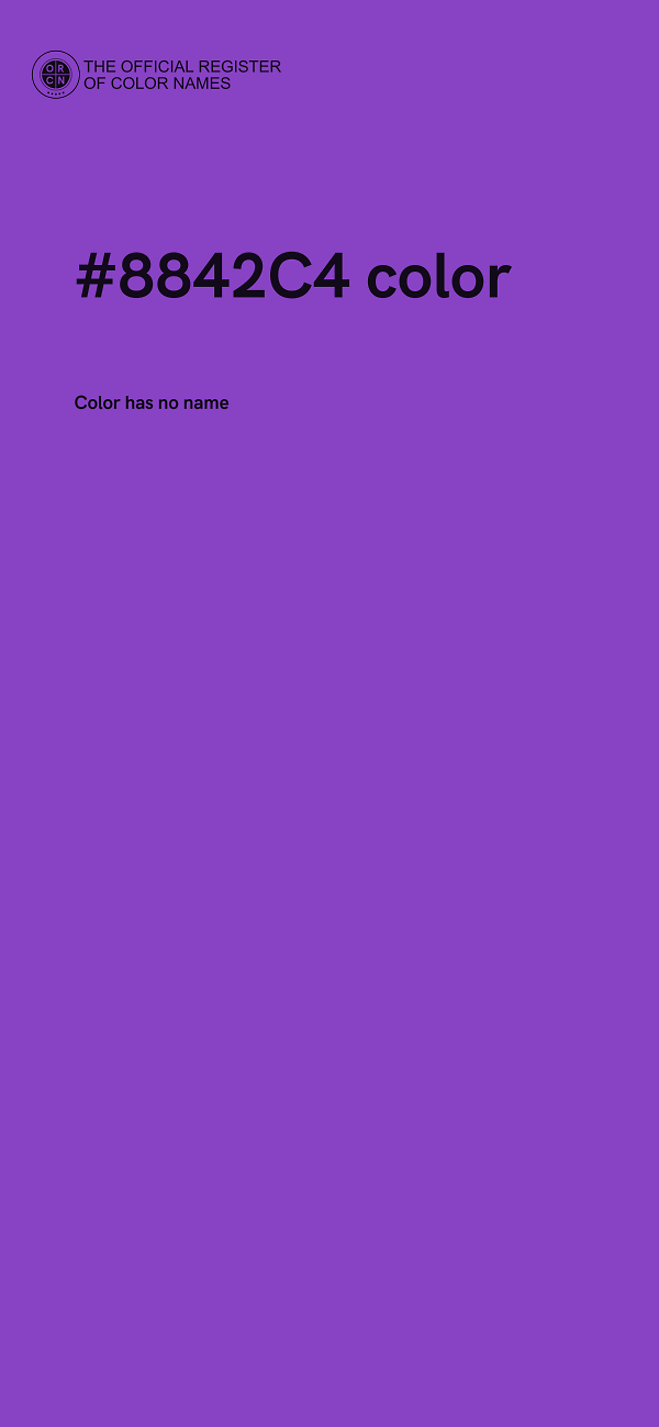 #8842C4 color image
