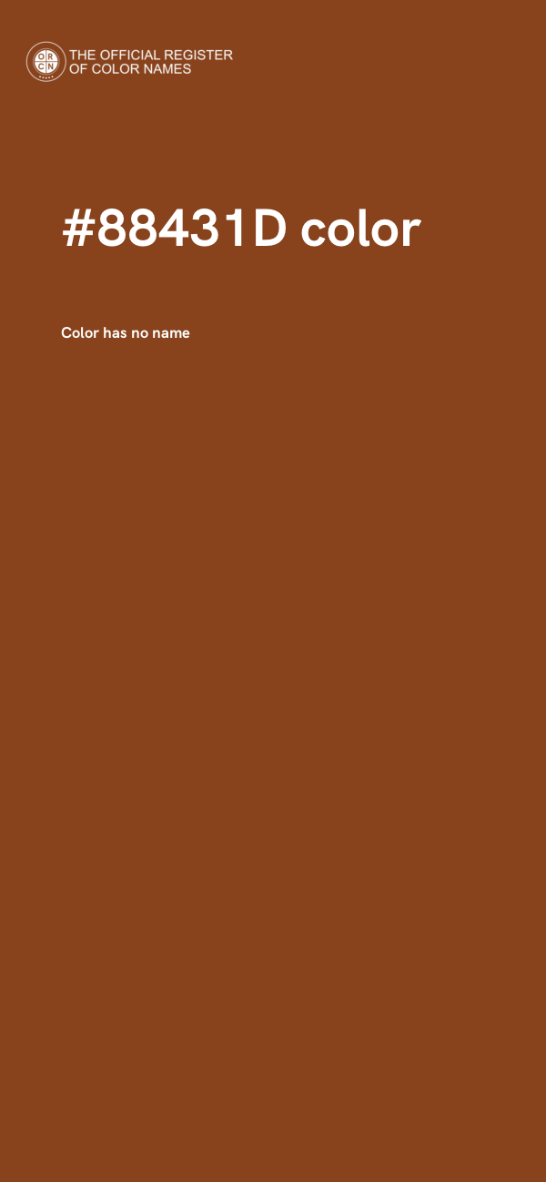 #88431D color image