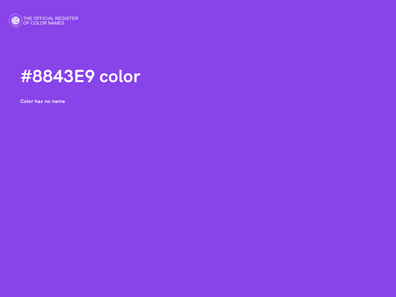 #8843E9 color image
