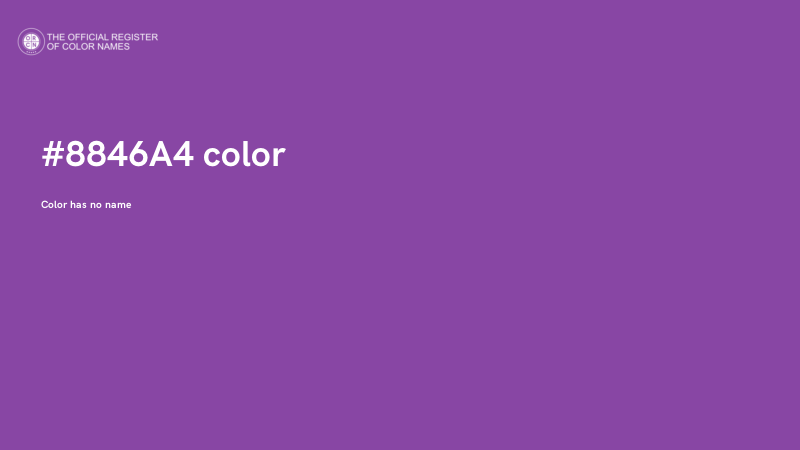 #8846A4 color image