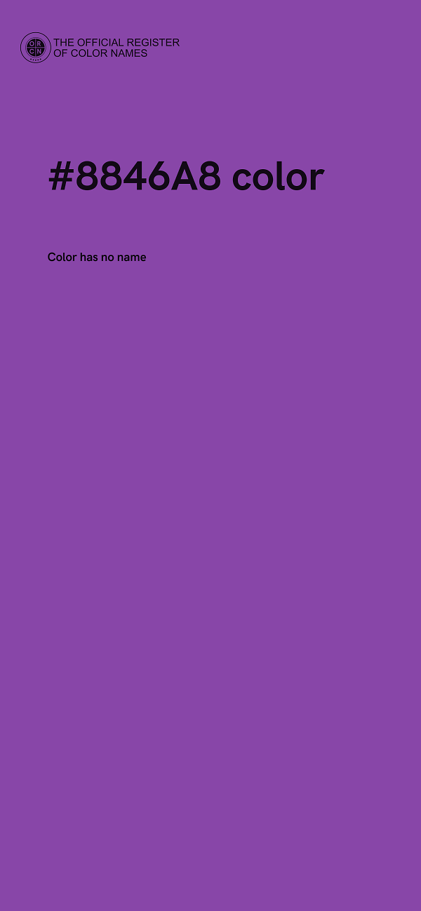 #8846A8 color image