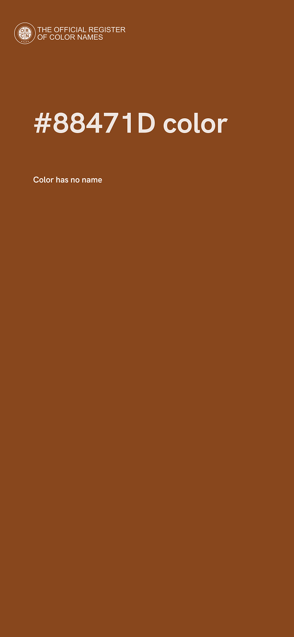 #88471D color image