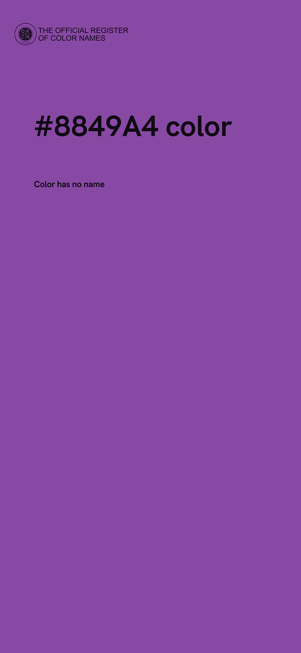 #8849A4 color image