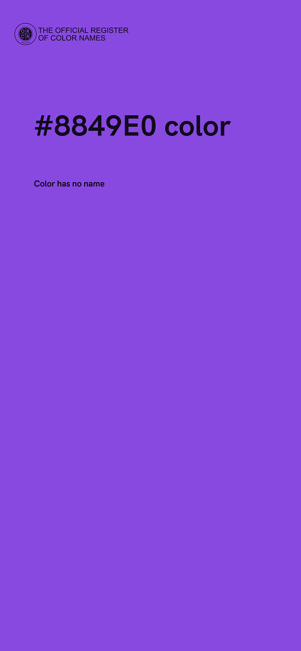 #8849E0 color image