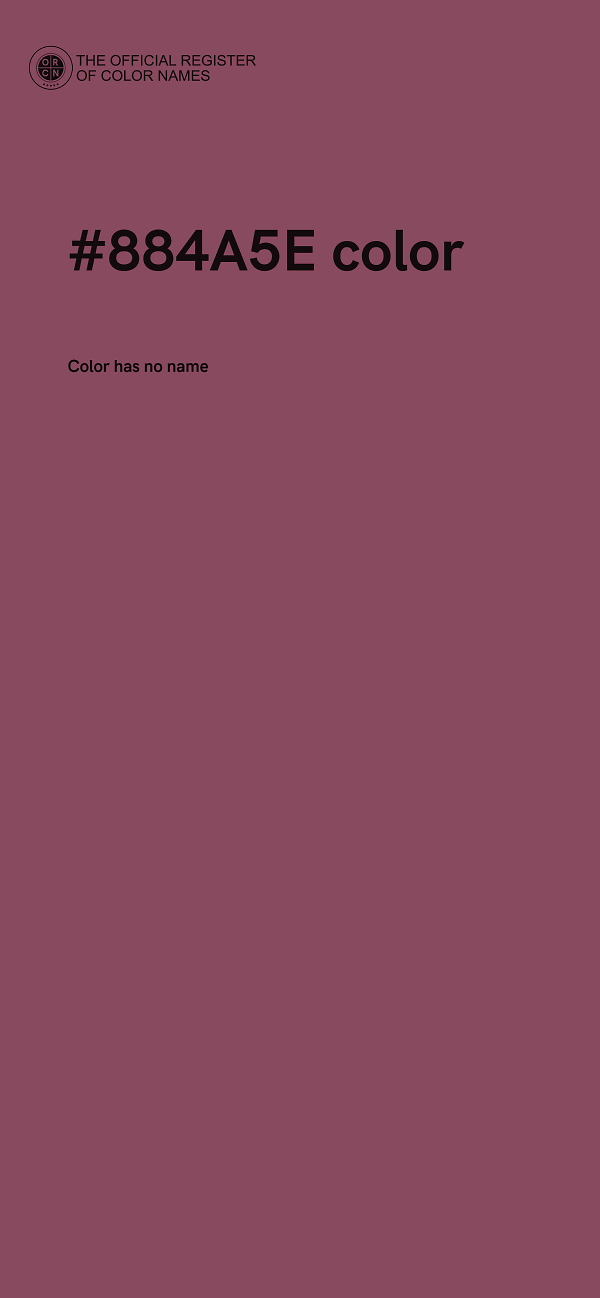 #884A5E color image