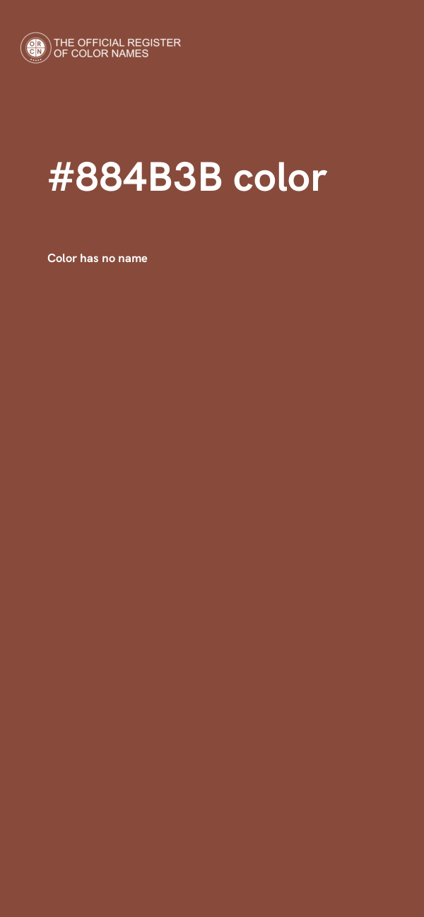 #884B3B color image