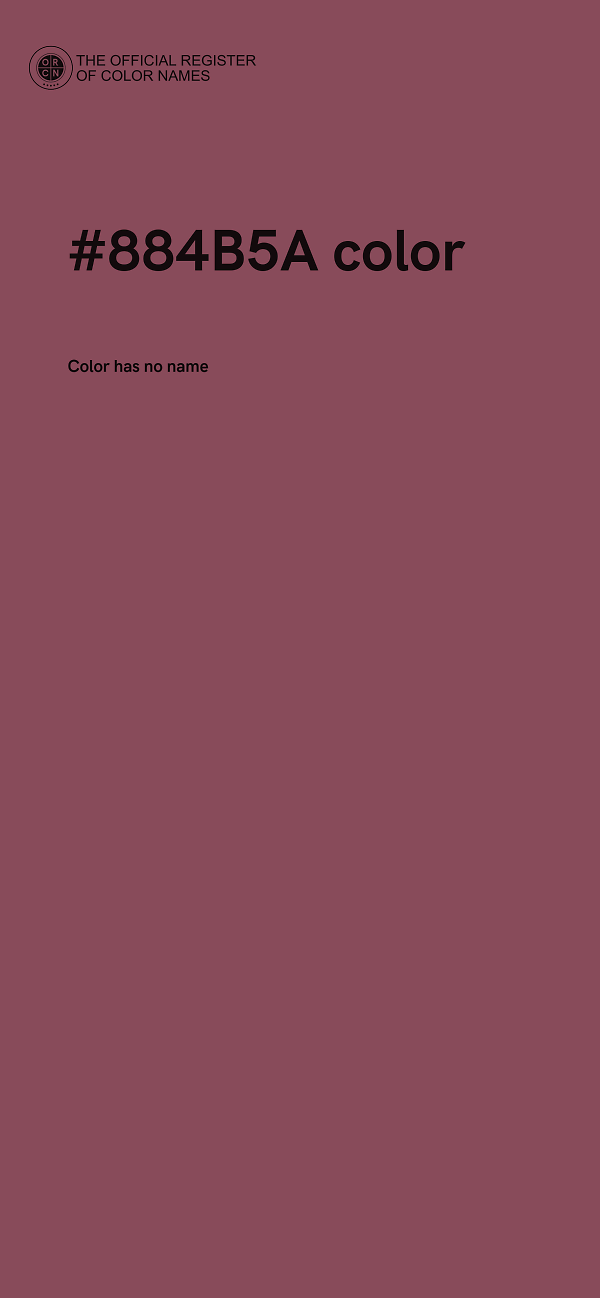 #884B5A color image
