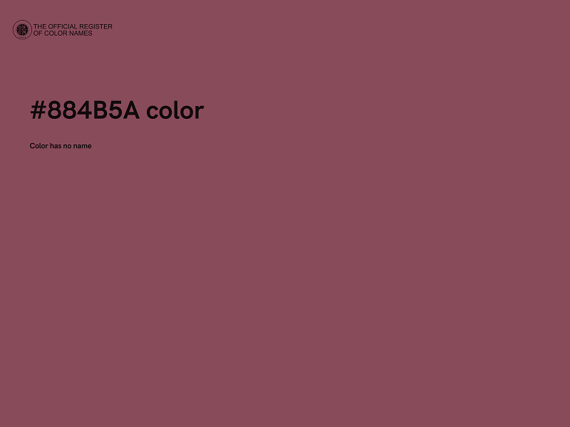 #884B5A color image