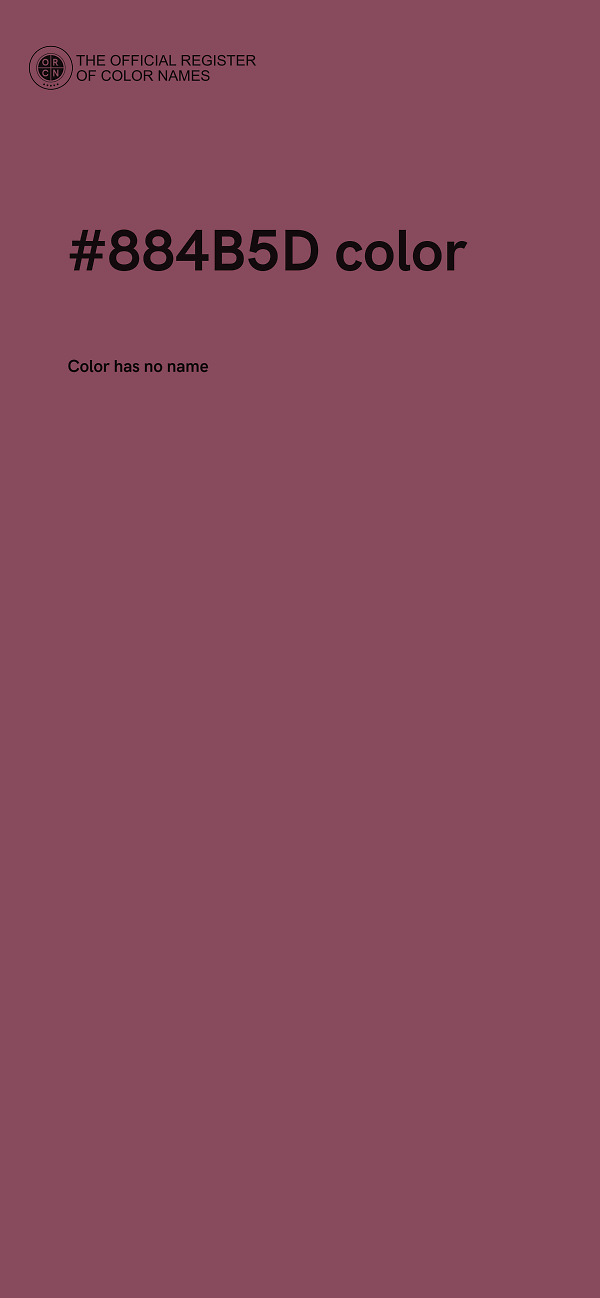 #884B5D color image