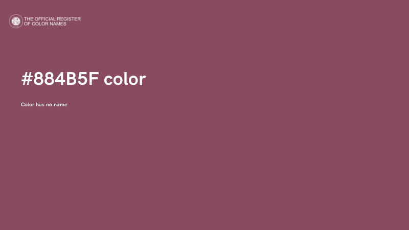 #884B5F color image